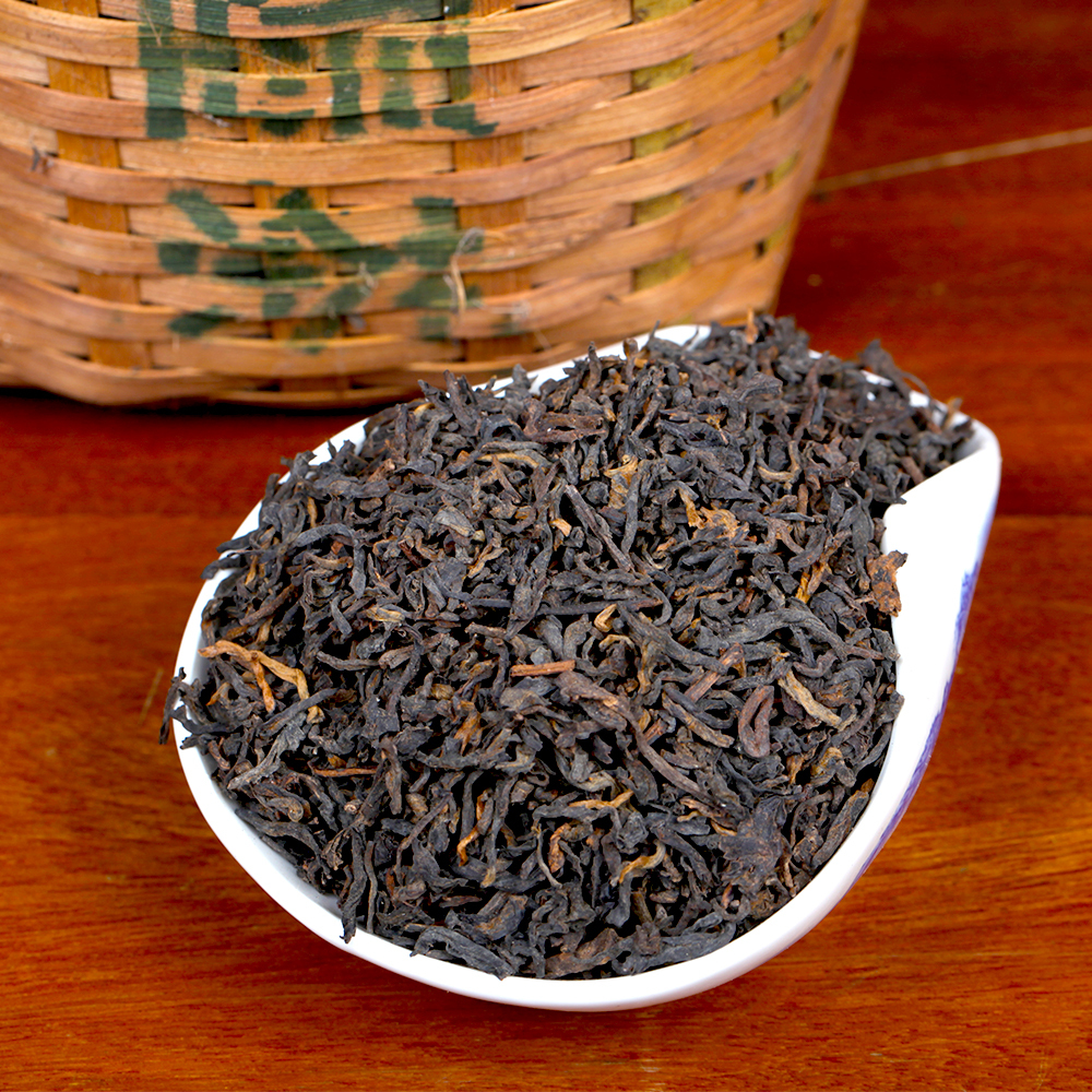 三鹤六堡茶2017年特级散茶1千克梧州特产黑茶春茶[品
