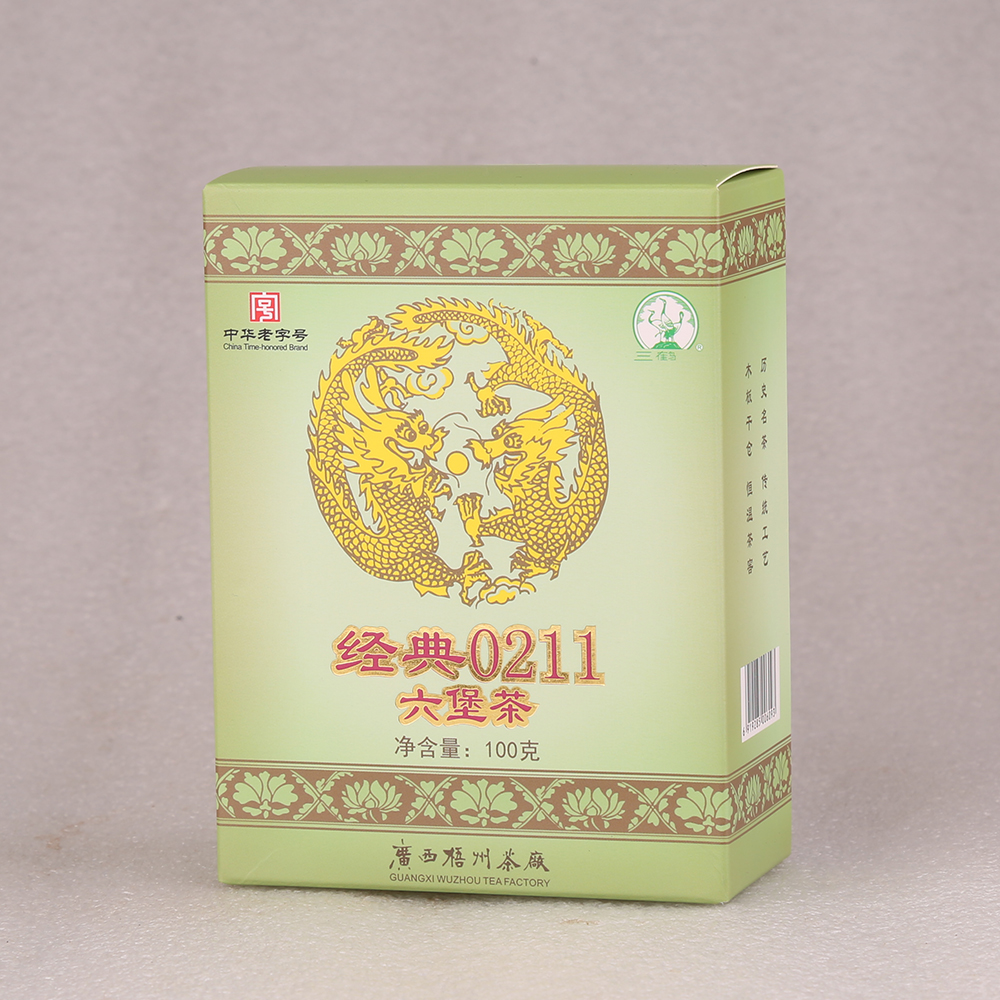 三鹤六堡茶【经典0211】2017年特级散茶100g