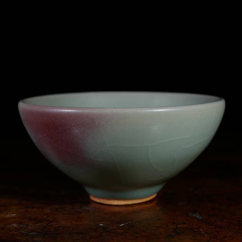 龙圣华苑 小神仙窑王铮仿古釉钧瓷圆口杯 名家传统手工复古钧窑杯