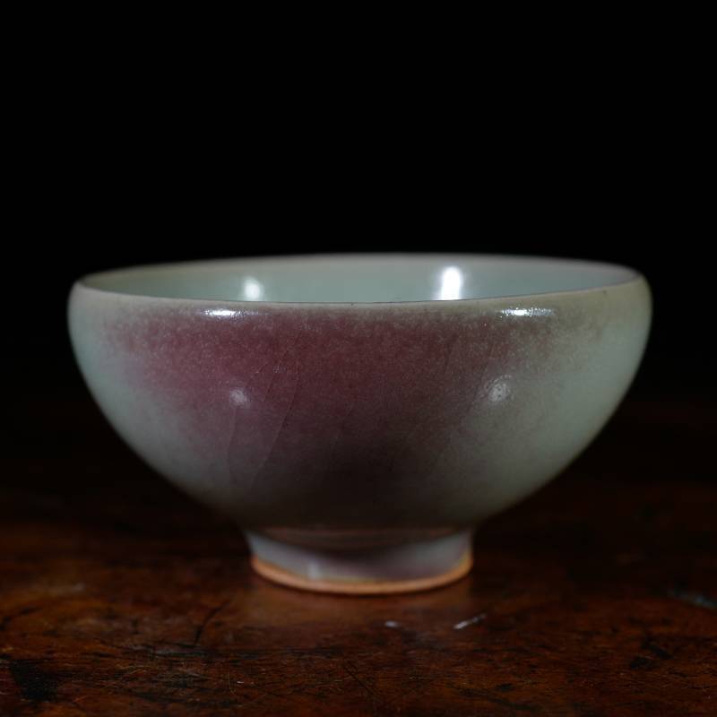 龙圣华苑 小神仙窑王铮仿古釉钧瓷圆口杯 名家手工钧窑主人杯茶杯