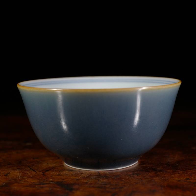 龙圣华苑 景德镇谷雨山房单色釉般若养心杯 手工高温原矿胎釉茶杯