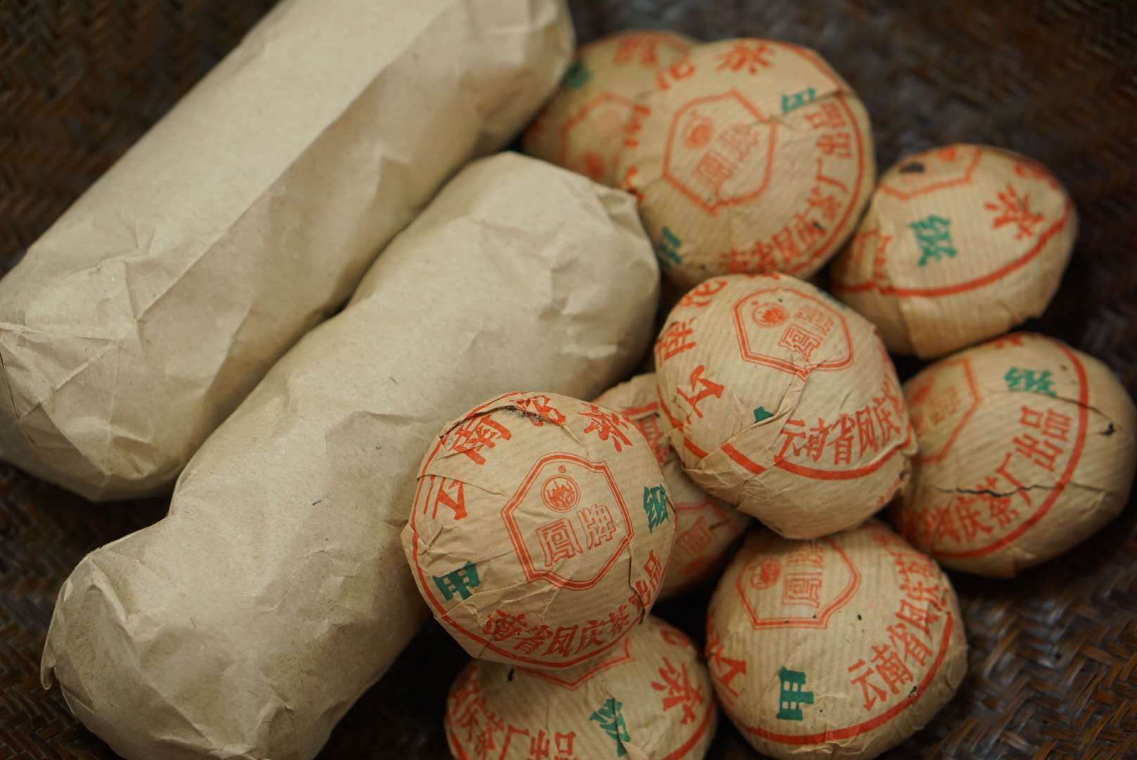 传老普洱私房九十年代凤庆小沱50g仓储好茶汤醇厚