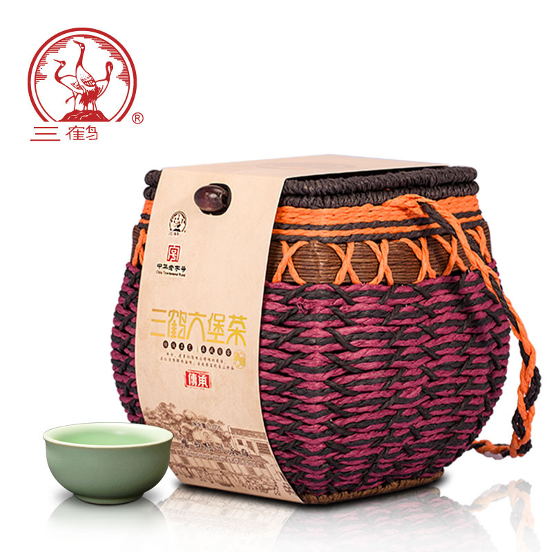 三鹤六堡茶 2017年特级散茶500克广西特产梧州茶厂黑茶【承意】
