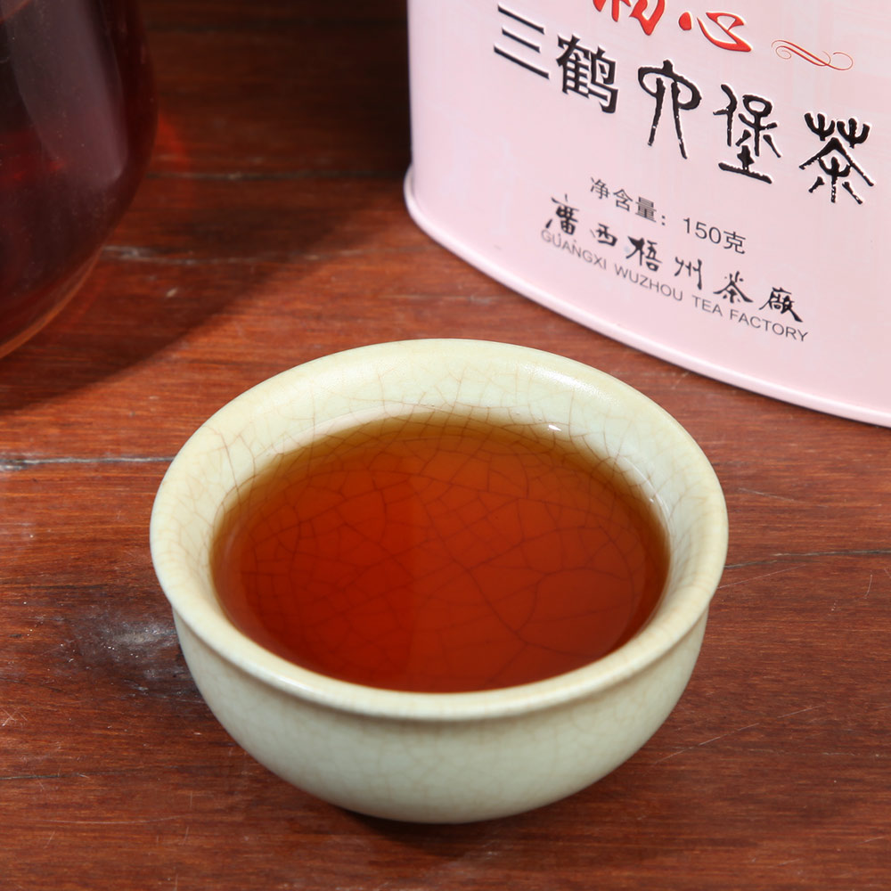 三鹤六堡茶【红罐2020】2018年特级散茶200g广西梧州茶厂黑茶叶
