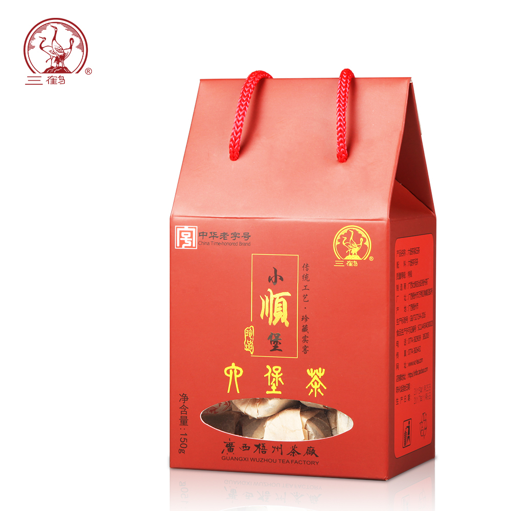 三鹤【小顺堡】2015年特级六堡茶沱茶熟茶春茶150g