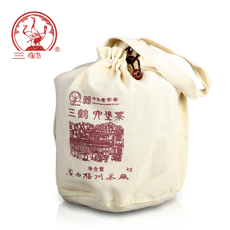 三鹤六堡茶[2706] 二级2017年散茶1000g广西梧州茶厂黑茶叶