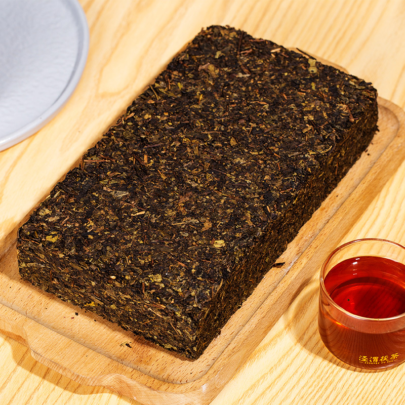 泾渭茯茶泾阳陕西特产泾阳茯茶砖茶黑茶叶金花伏茶16年经典1368