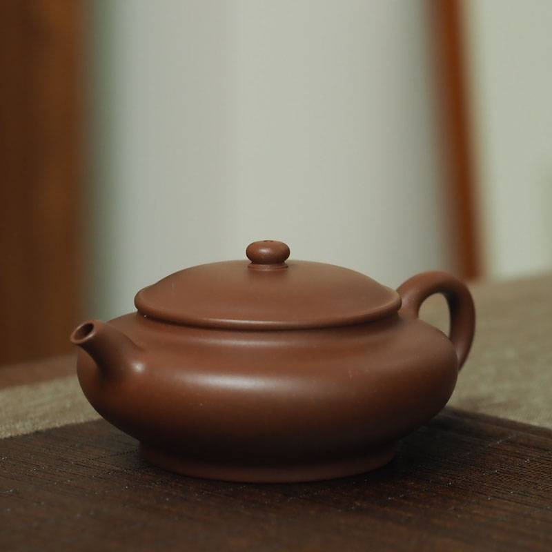 传老宜兴紫砂壶李强手作底槽清明炉茶壶紫泥
